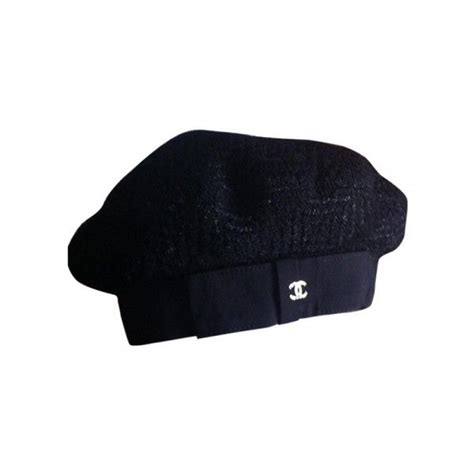 black chanel beret|Chanel beanie price.